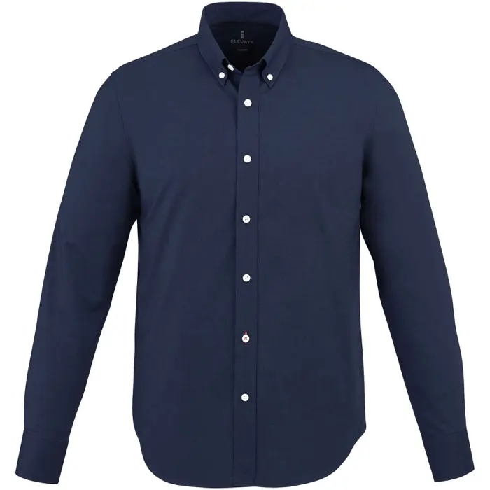 Camisa tipo Oxford de manga larga para hombre Oxford 100% Algodón, 142 g/m2 - Yino miniatura 2