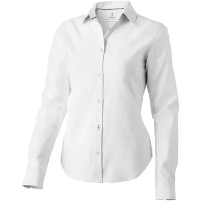 Camisa tipo Oxford de manga larga de mujer Oxford 100% Algodón, 142 g/m2 - Qimu