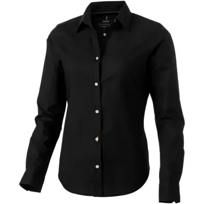 Camisa tipo Oxford de manga larga de mujer Oxford 100% Algodón, 142 g/m2 - Qimu