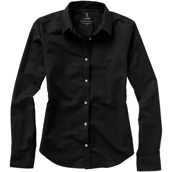 Camisa tipo Oxford de manga larga de mujer Oxford 100% Algodón, 142 g/m2 - Qimu miniatura 2