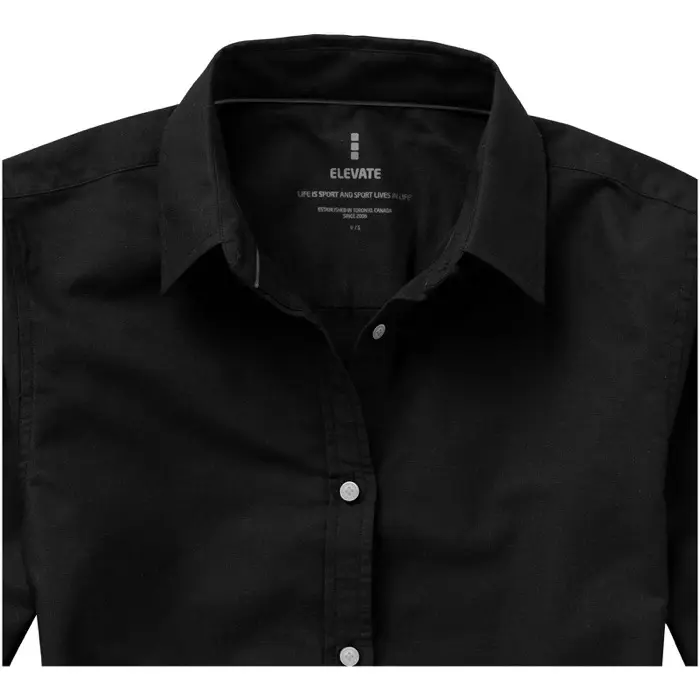Camisa tipo Oxford de manga larga de mujer Oxford 100% Algodón, 142 g/m2 - Qimu miniatura 4