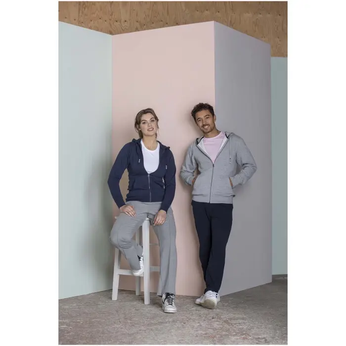 Sudadera con capucha y cremallera para hombre Punto Poliéster Algodón BCI, 300 g/m2 - Vaov miniatura 8