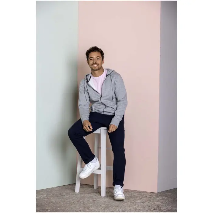 Sudadera con capucha y cremallera para hombre Punto Poliéster Algodón BCI, 300 g/m2 - Vaov miniatura 9