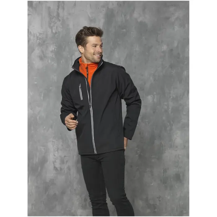 Chaqueta softshell para hombre Tejido de estiramiento mecánico 100% Poliéster, 250 g/m2, Bonding, Microforro 100% Poliést - Goya miniatura 5