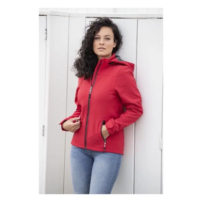 Chaqueta softshell de mujer Tejido 90% Poliéster, 10% Elastano, 300 g/m2, Bonding, Microforro 100% Poliéster - Yani miniatura 3