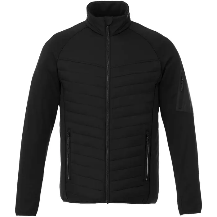Chaqueta aislante híbrida de hombre Tejido Dull cire de poliéster 380T con repelente al agua y acabado a prueba de golpes. Nyl - Catu miniatura 2