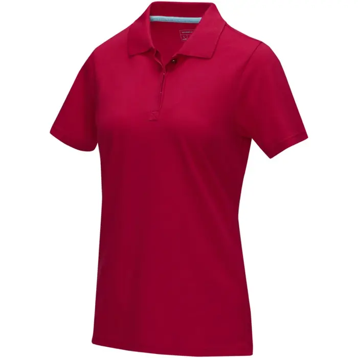 Polo orgánico de manga corta para mujer Punto piqué Algodón orgánico, 180 g/m2 - Vove miniatura 1