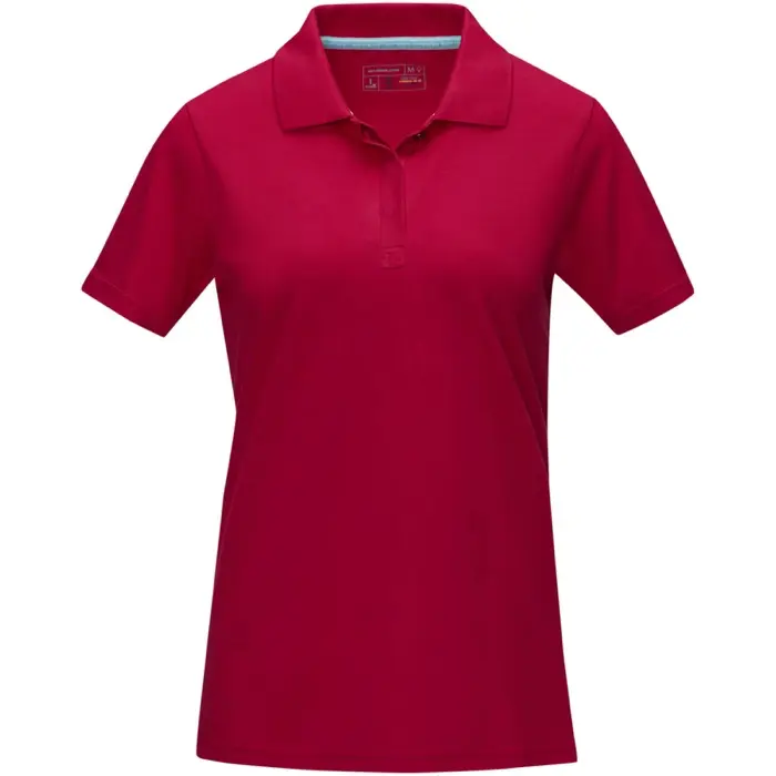 Polo orgánico de manga corta para mujer Punto piqué Algodón orgánico, 180 g/m2 - Vove miniatura 2