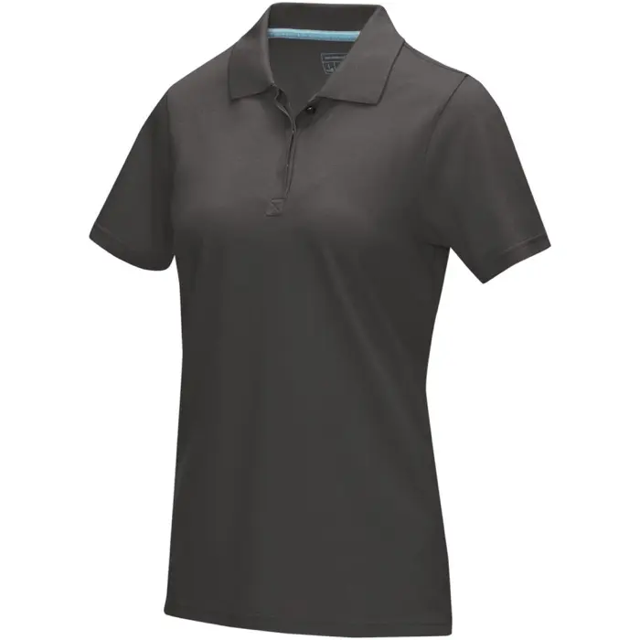 Polo orgánico de manga corta para mujer Punto piqué Algodón orgánico, 180 g/m2 - Vove miniatura 1