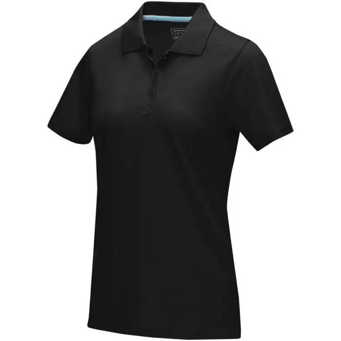 Polo orgánico de manga corta para mujer Punto piqué Algodón orgánico, 180 g/m2 - Vove miniatura 1