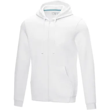 Sudadera con capucha y cremallera completa de orgánico para hombre Punto Algodón orgánico Poliéster reciclado, 280 g/m2 - Zeva