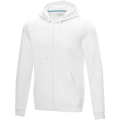 Sudadera con capucha y cremallera completa de orgánico para hombre Punto Algodón orgánico Poliéster reciclado, 280 g/m2 - Zeva