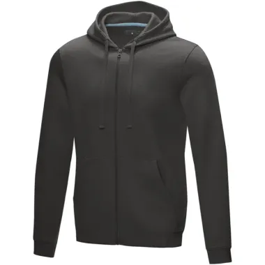Sudadera con capucha y cremallera completa de orgánico para hombre Punto Algodón orgánico Poliéster reciclado, 280 g/m2 - Zeva