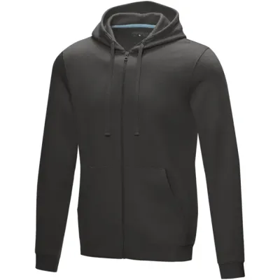 Sudadera con capucha y cremallera completa de orgánico para hombre Punto Algodón orgánico Poliéster reciclado, 280 g/m2 - Zeva