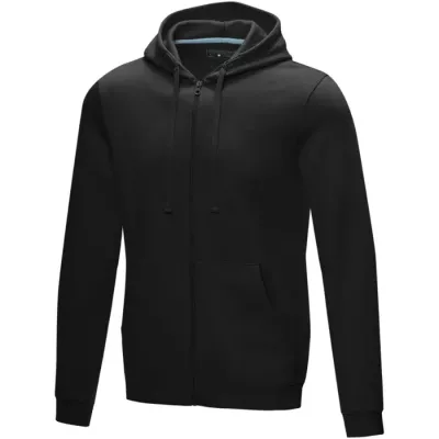 Sudadera con capucha y cremallera completa de orgánico para hombre Punto Algodón orgánico Poliéster reciclado, 280 g/m2 - Zeva