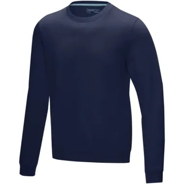 Jersey de cuello redondo orgánico para hombre Punto 80% Algodón orgánico, 20% Poliéster reciclado, 280 g/m2 - Poxi