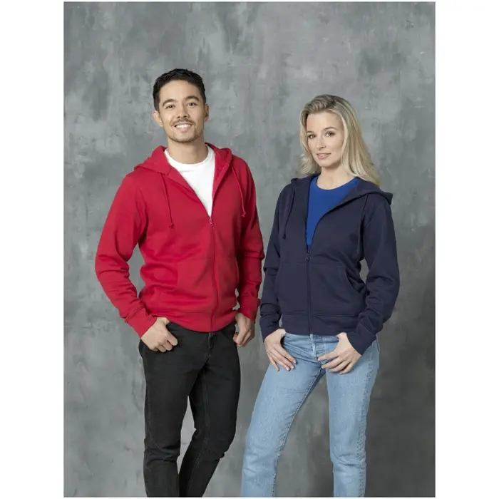 Sudadera con capucha y cremallera completa para hombre Punto 50% Algodón, 50% Poliéster, 240 g/m2 - Naqo miniatura 5