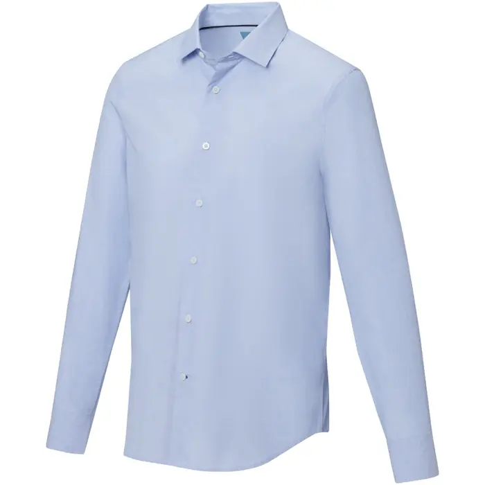 Camisa orgánica de manga larga para hombre Popelín 100% Algodón orgánico, 121 g/m2 - Muke miniatura 1