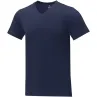 Camiseta de manga corta y cuello en V para hombre Punto de jersey sencillo 100% Algodón, 160 g/m2 - Zobe