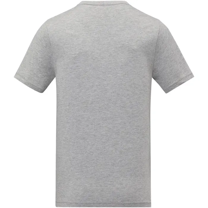 Camiseta de manga corta y cuello en V para hombre Punto de jersey sencillo 90% Algodón, 10% Viscosa, 160 g/m2 - Zobe miniatura 3
