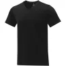 Camiseta de manga corta y cuello en V para hombre Punto de jersey sencillo 100% Algodón, 160 g/m2 - Zobe