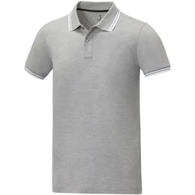 Polo de manga corta con ribete para hombre Punto piqué 90% Algodón, 10% Viscosa, 200 g/m2 - Runa