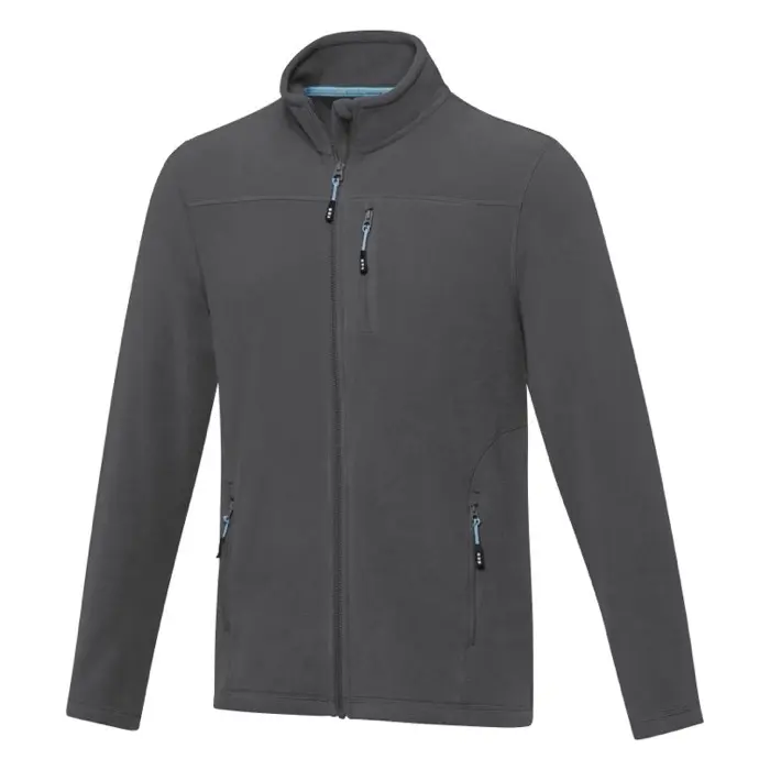 Chaqueta polar con cremallera entera reciclada GRS para hombre Microforro 100% Poliéster reciclado con certificado GRS, 174 g/m2 - Ducu miniatura 1
