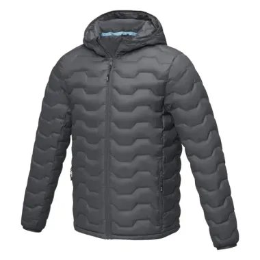 Chaqueta aislante de material reciclado GRS para hombre Tejido Dull cire de poliéster 380T con repelente al agua y acabado a prueba de golpes. Nyl - Nimo