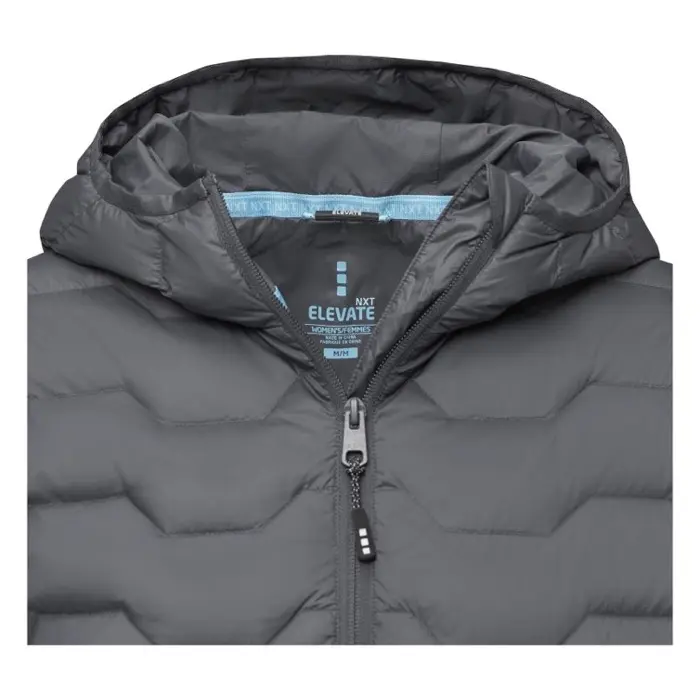 Chaqueta aislante de material reciclado GRS para mujer Tejido Dull cire de poliéster 380T con repelente al agua y acabado a prueba de golpes. Nyl - Gozo miniatura 4