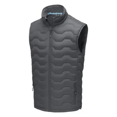 Chaleco aislante de material reciclado GRS para hombre Tejido Dull cire de poliéster 380T con repelente al agua y acabado a prueba de golpes. Nyl - Vopo