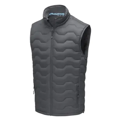 Chaleco aislante de material reciclado GRS para hombre Tejido Dull cire de poliéster 380T con repelente al agua y acabado a prueba de golpes. Nyl - Vopo