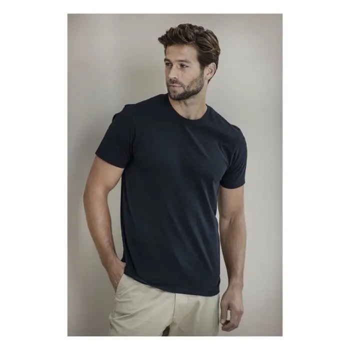 Camiseta unisex de manga corta con material reciclado Aware™ Punto de jersey sencillo 50% Algodón reciclado, 50% Poliéster reciclado, 160 g/m2 - Foqu miniatura 3