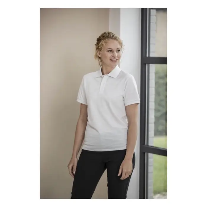 Polo de manga corta unisex con material reciclado Aware™ Punto piqué 50% Algodón reciclado, 50% Poliéster reciclado, 200 g/m2 - Bimo miniatura 2