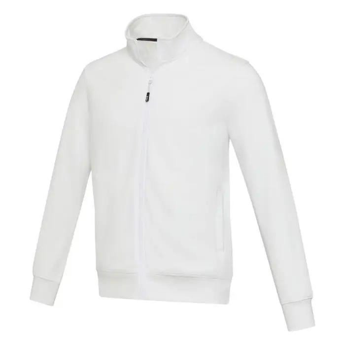 Sudadera unisex con cremallera completa de material reciclado  Aware™ Punto 50% Algodón reciclado, 50% Poliéster reciclado, 320 g/m2 - Goje miniatura 1