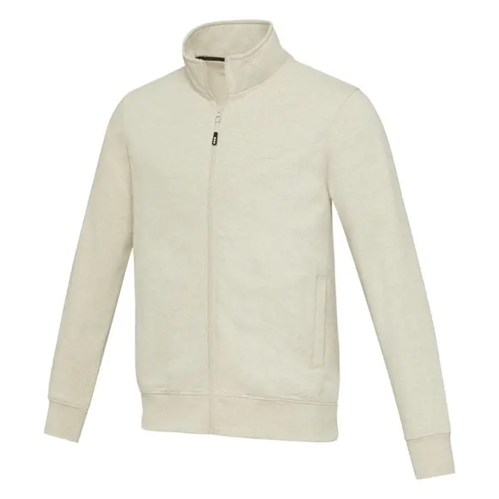 Sudadera unisex con cremallera completa de material reciclado  Aware™ Punto 50% Algodón reciclado, 50% Poliéster reciclado, 320 g/m2 - Goje miniatura 1