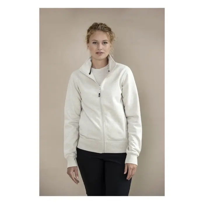 Sudadera unisex con cremallera completa de material reciclado  Aware™ Punto 50% Algodón reciclado, 50% Poliéster reciclado, 320 g/m2 - Goje miniatura 2