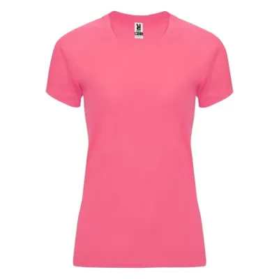 Camiseta deportiva de manga corta para mujer Punto entrelazado 100% Poliéster, 135 g/m2 - Yilo