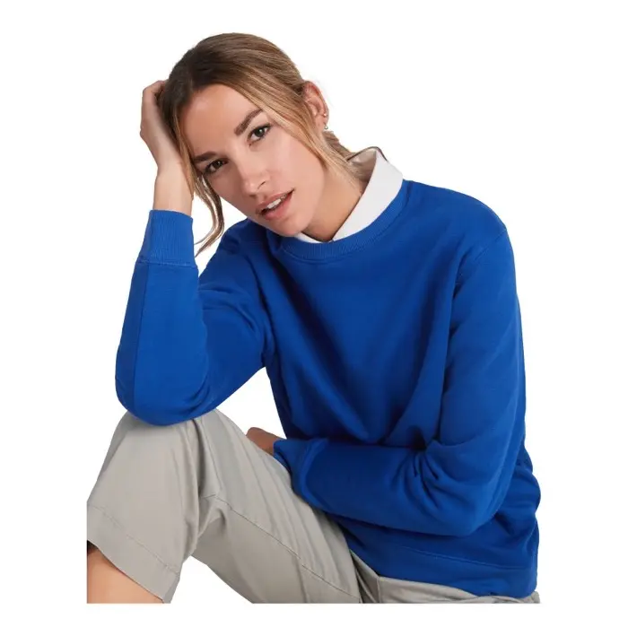 Sudadera de cuello redondo unisex algodón orgánico Punto 57% Algodón orgánico, 8% Algodón, 21% Poliéster reciclado, 14% Poliéster, 300 g/m2 - Loge miniatura 3