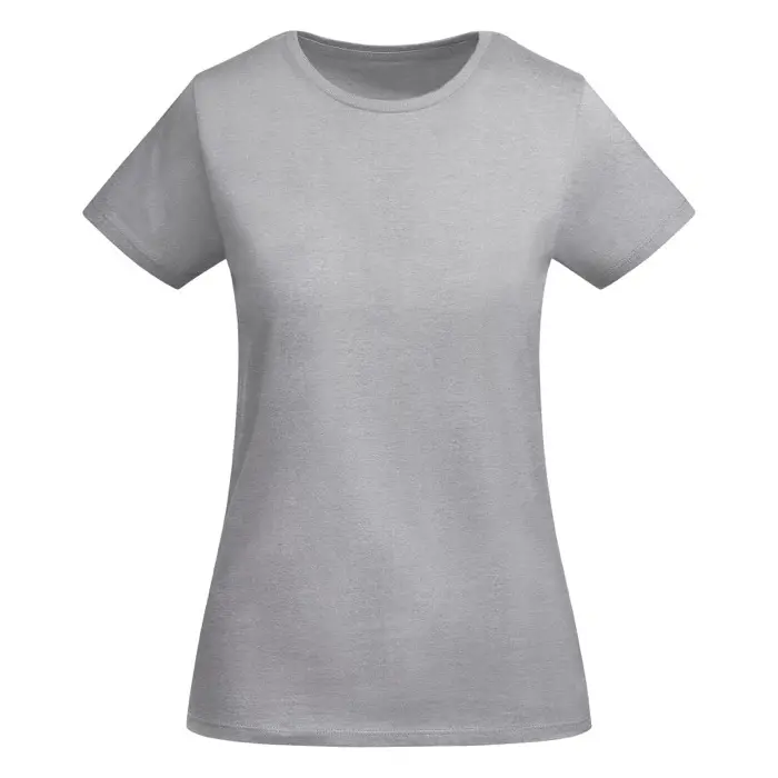 Camiseta de manga corta para mujer algodón orgánico Punto de jersey sencillo 85% Algodón orgánico, 15% Viscosa, 175 g/m2 - Meke miniatura 1