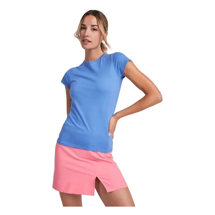 Camiseta de manga corta para mujer Punto de jersey sencillo 85% Algodón, 15% Viscosa, 170 g/m2 - Xisu miniatura 3