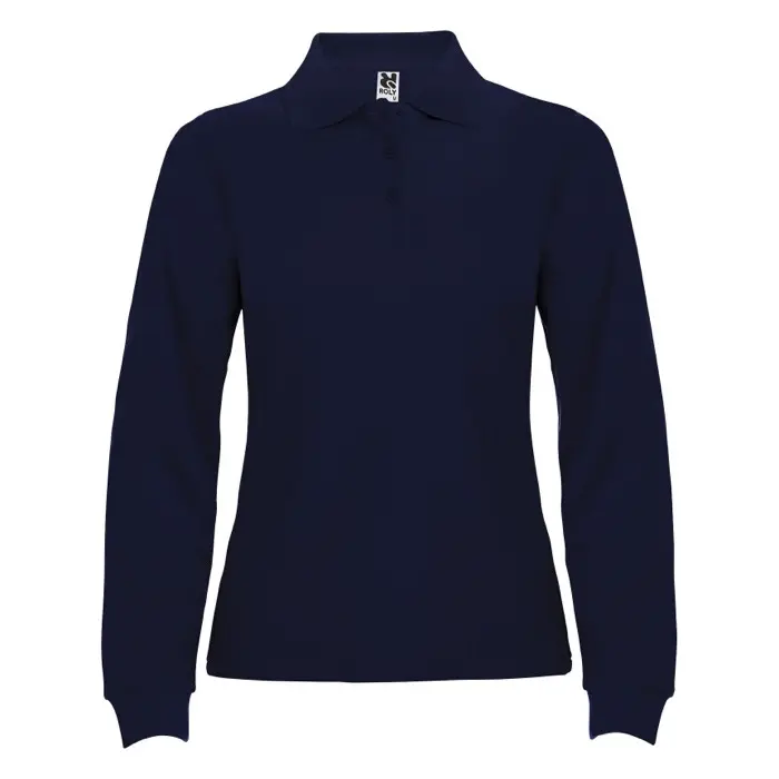 Polo de manga larga para mujer Punto piqué 100% Algodón, 220 g/m2 - Baxi miniatura 1