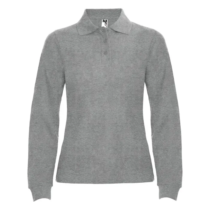 Polo de manga larga para mujer Punto piqué 85% Algodón, 15% Viscosa, 220 g/m2 - Baxi miniatura 1