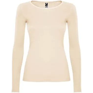 Camiseta de manga larga para mujer Punto de jersey sencillo 100% Algodón, 160 g/m2 - Qaji