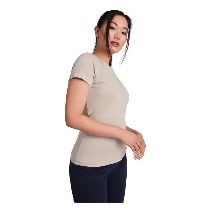 Camiseta de manga corta para mujer Punto de jersey sencillo 85% Algodón orgánico, 15% Viscosa, 160 g/m2 - Fose miniatura 2