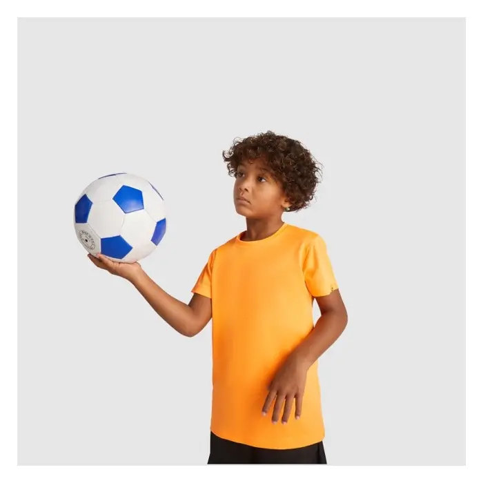 Camiseta deportiva de manga corta infantil Punto entrelazado 47% Poliéster reciclado, 53% Poliéster, 135 g/m2 - Mexe miniatura 2