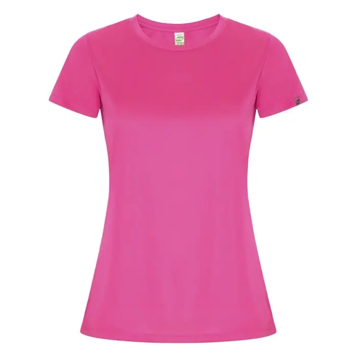 Camiseta deportiva de manga corta para mujer Punto entrelazado 47% Poliéster reciclado, 53% Poliéster, 135 g/m2 - Cuju miniatura 1
