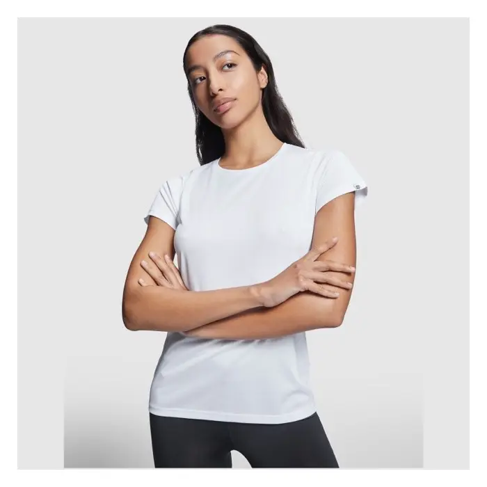 Camiseta deportiva de manga corta para mujer Punto entrelazado 47% Poliéster reciclado, 53% Poliéster, 135 g/m2 - Cuju miniatura 3