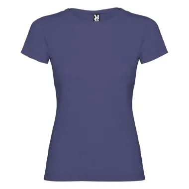Camiseta de manga corta para mujer Punto de jersey sencillo 100% Algodón, 155 g/m2 - Natu