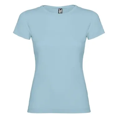 Camiseta de manga corta para mujer Punto de jersey sencillo 100% Algodón, 155 g/m2 - Natu