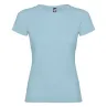 Camiseta de manga corta para mujer Punto de jersey sencillo 100% Algodón, 155 g/m2 - Natu